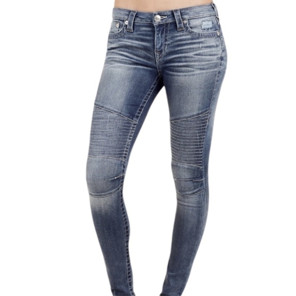 True Religion Super Moto Skinny Jeans Size 30